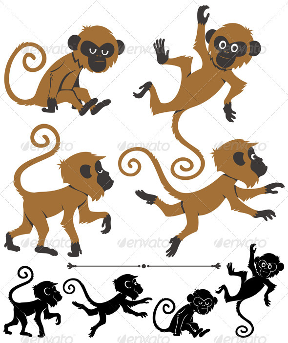 Monkeys - Animals Characters
