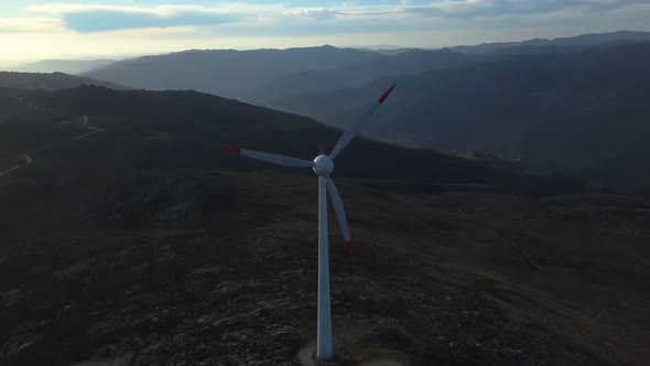 Wind Power Sunset alt