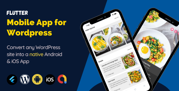 Recipe Hour - Flutter Android & iOS App for Wordpress Recipe Blogs