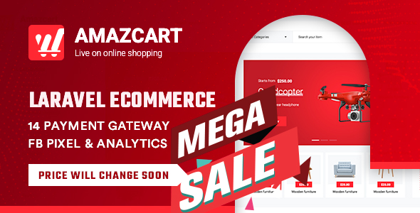 AmazCart – Laravel Ecommerce System CMS