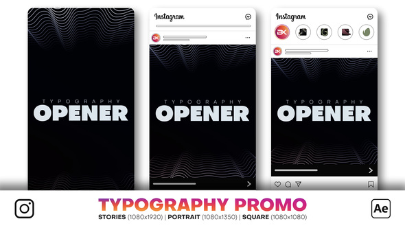 Instagram Typography Promo