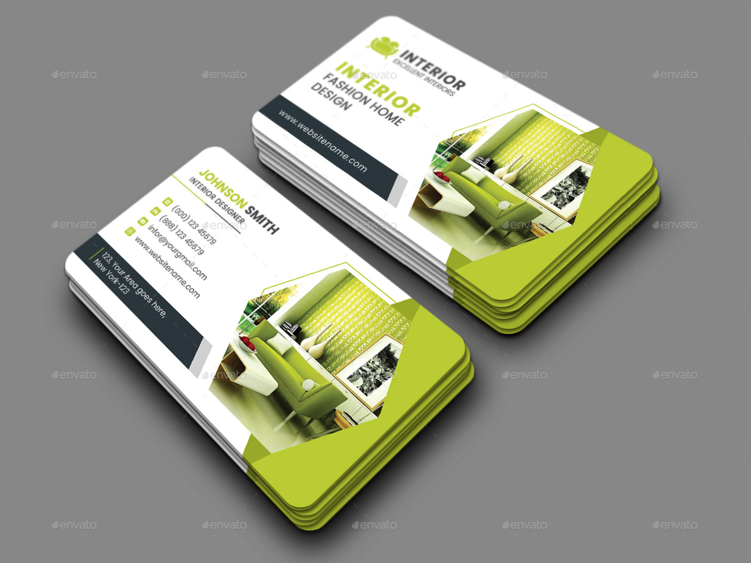 Interior Business Card, Print Templates GraphicRiver