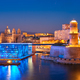 Marseille Old Port and Fort Saint-Jean in night. France - PhotoDune Item for Sale