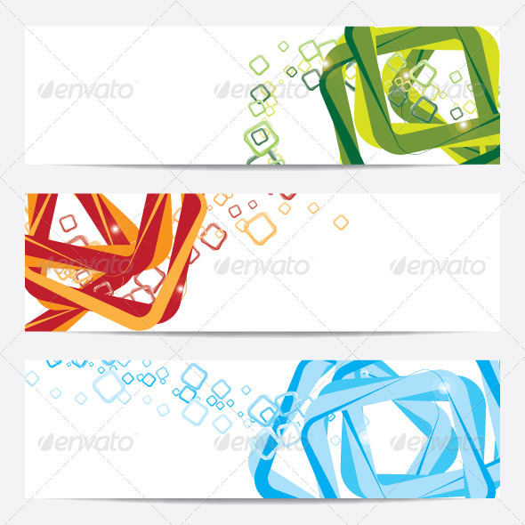Banner and Background for Web - Decorative Symbols Decorative