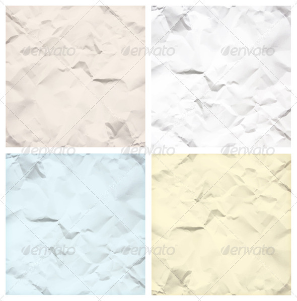 Crumpled Paper Texture Backgrounds - Backgrounds Decorative