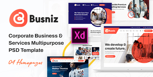 Busniz - Multi-Purpose Business Adobe XD Template