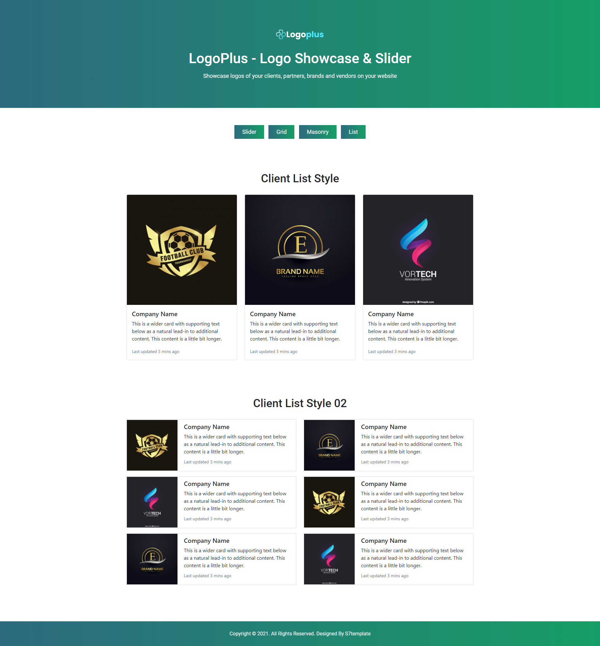 LogoPlus - Logo Showcase & Slider Html5 by webnextpro | CodeCanyon