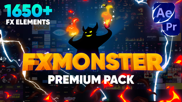 FX MONSTER - Premium Pack [1650+ 2D FX Elements]