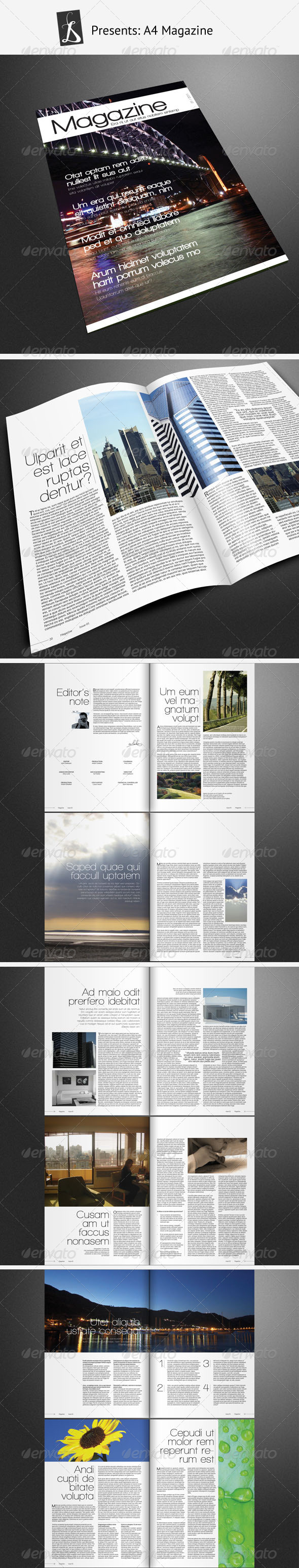 Magazine Template - Magazines Print Templates