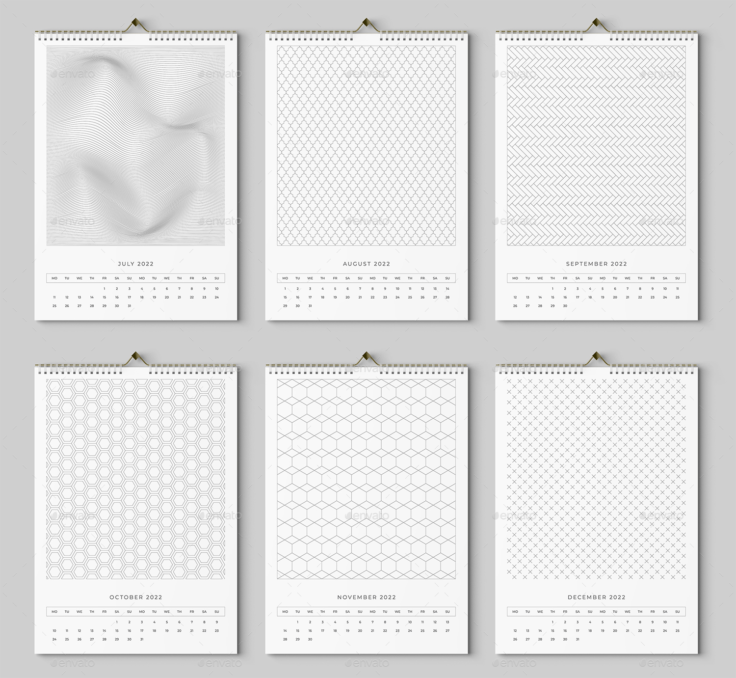 Wall Calendar 2022 by bourjart_20 GraphicRiver