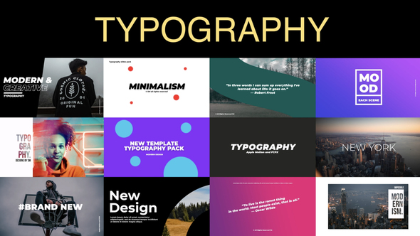 Typography Slides | After Effects
