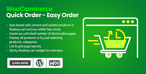 WooCommerce Quick Order - Easy Order