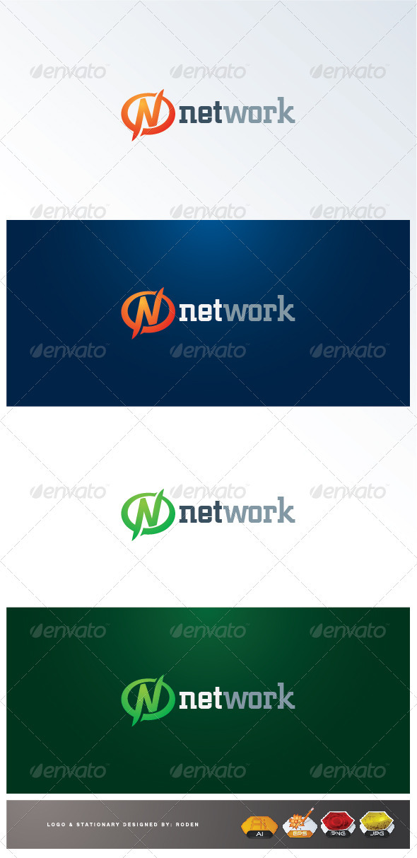 Network Logo - Letters Logo Templates