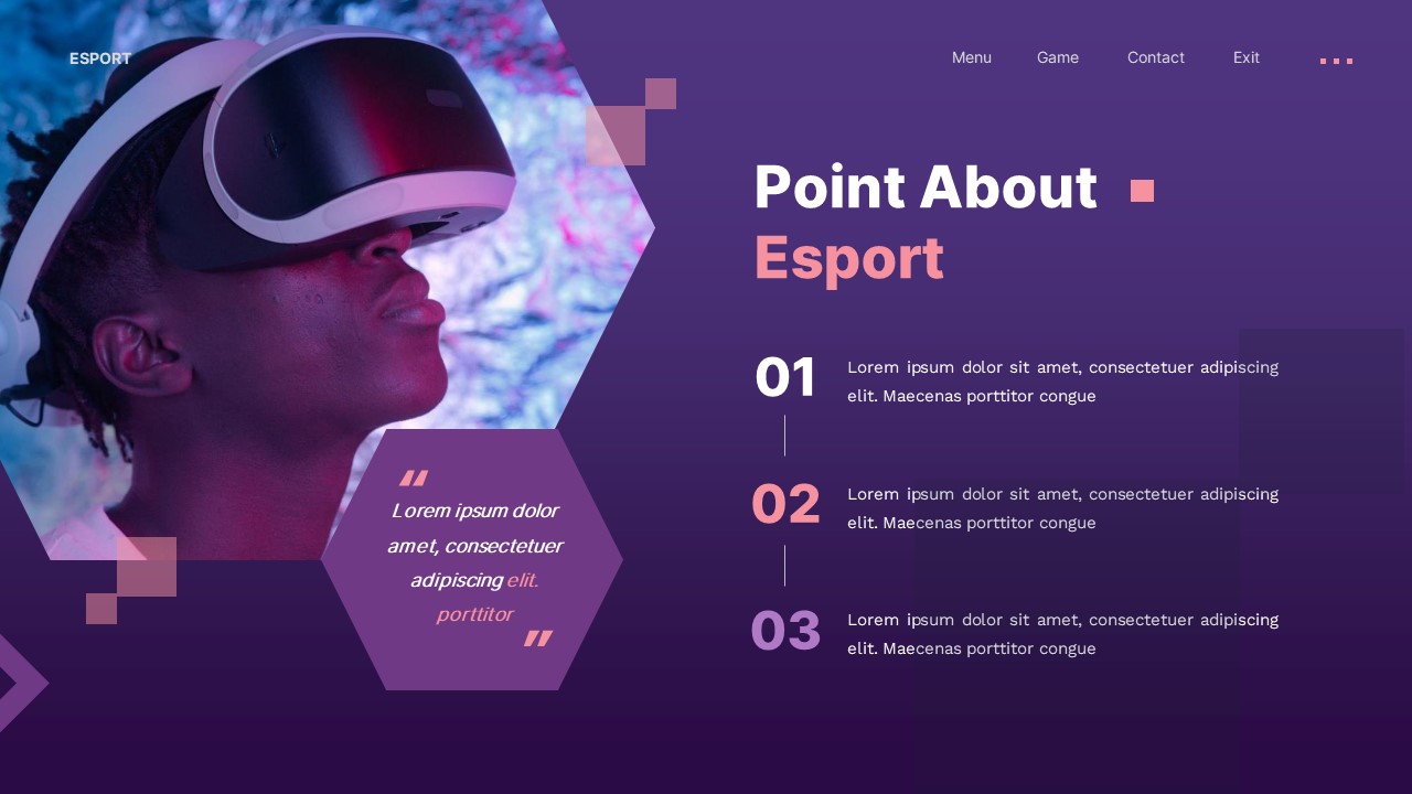 Sparkz - Esport & Gaming Powerpoint Template, Presentation Templates