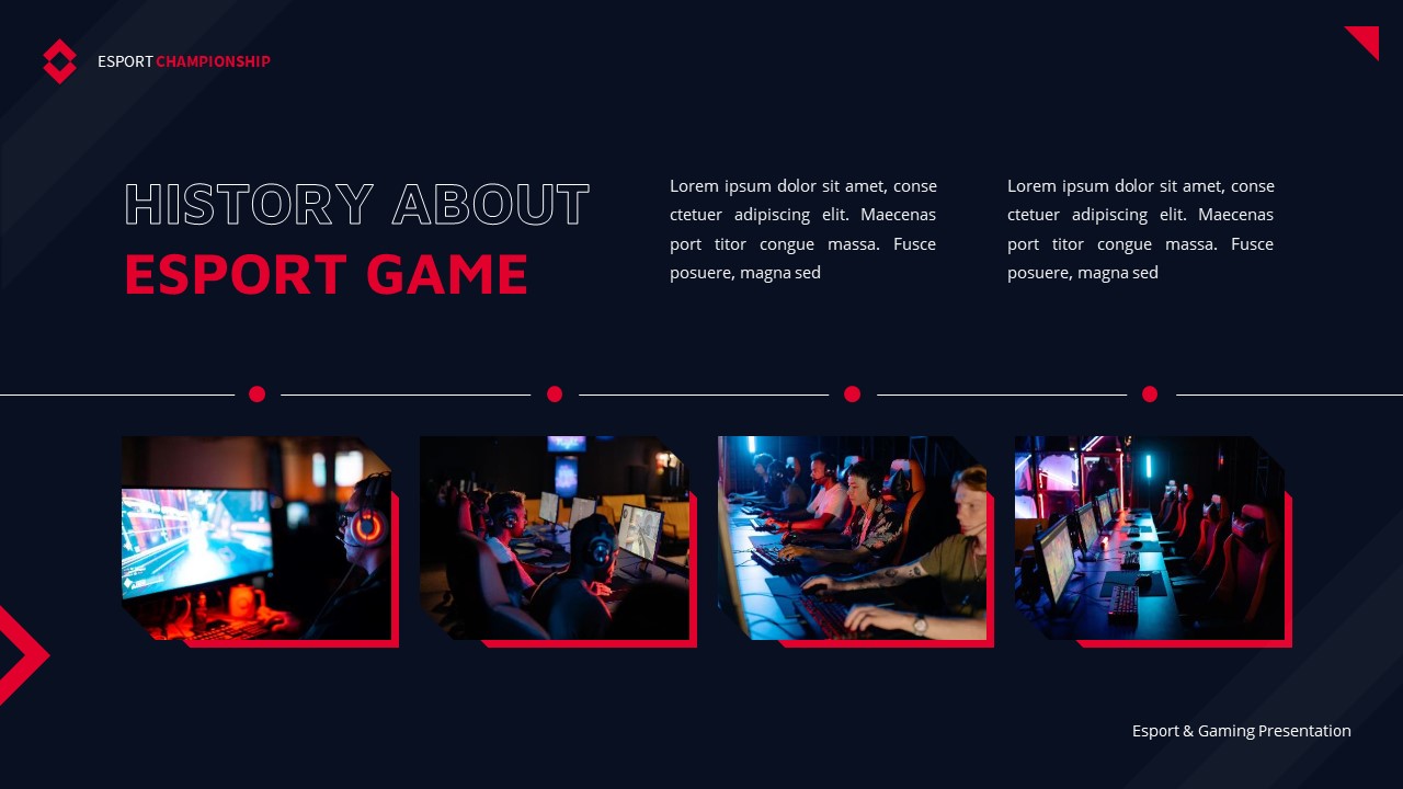 Fire Space - Esport & Gaming Google Slides Template, Presentation Templates