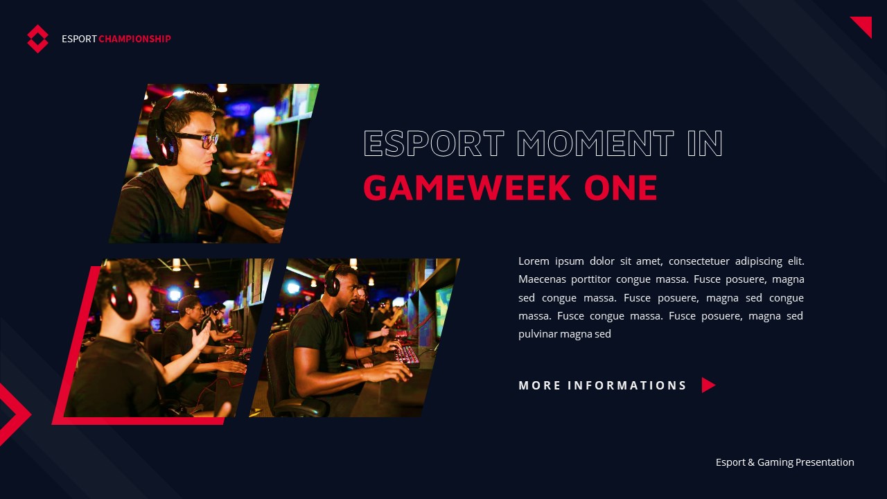 Fire Space - Esport & Gaming Google Slides Template, Presentation Templates
