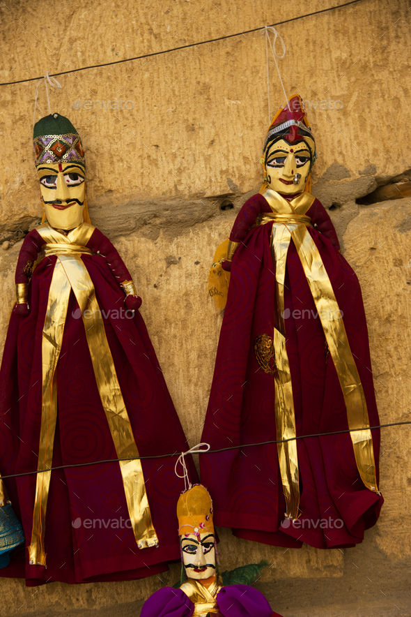 puppet india rajasthan jaisalmer Stock Photo by crshelare