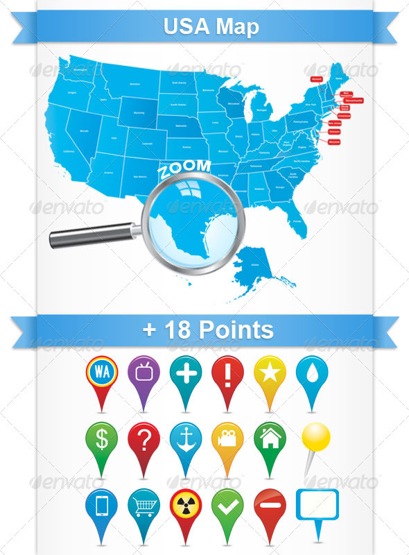 USA Map - Miscellaneous Seasons/Holidays