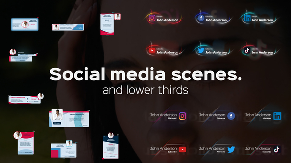 Social Media Scenes And Titles Titles template preview
