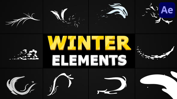 Hand-Drawn Winter Elements | After Effects