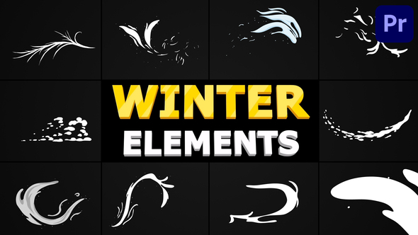 Hand-Drawn Winter Elements | Premiere Pro