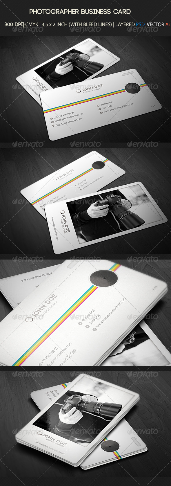 Photographer Business card - Industry Specific Business Cards