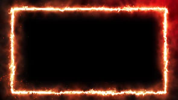 Fire Frame Alpha Channel