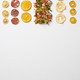 Assortment of Healthy and Tasty Dry Fruits on a White Background. - PhotoDune Item for Sale