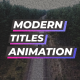 Modern Titles for Premiere Pro MOGRT - VideoHive Item for Sale