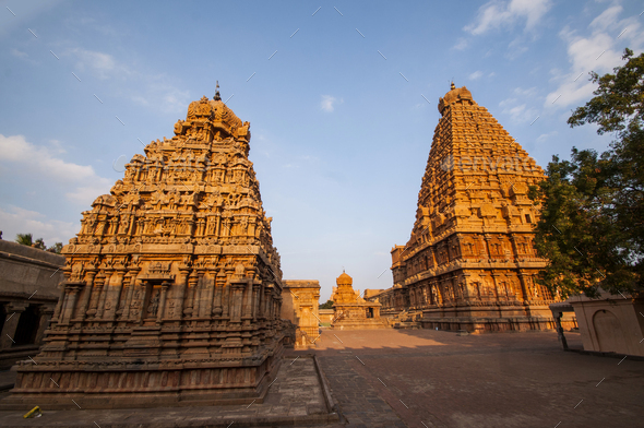 Brihadeeswarar Temple in Thanjavur, UNESCO World Heritage Site. Stock ...