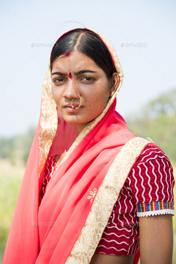 Portrait of rural women in traditional clothes. Stock Photo by crshelare