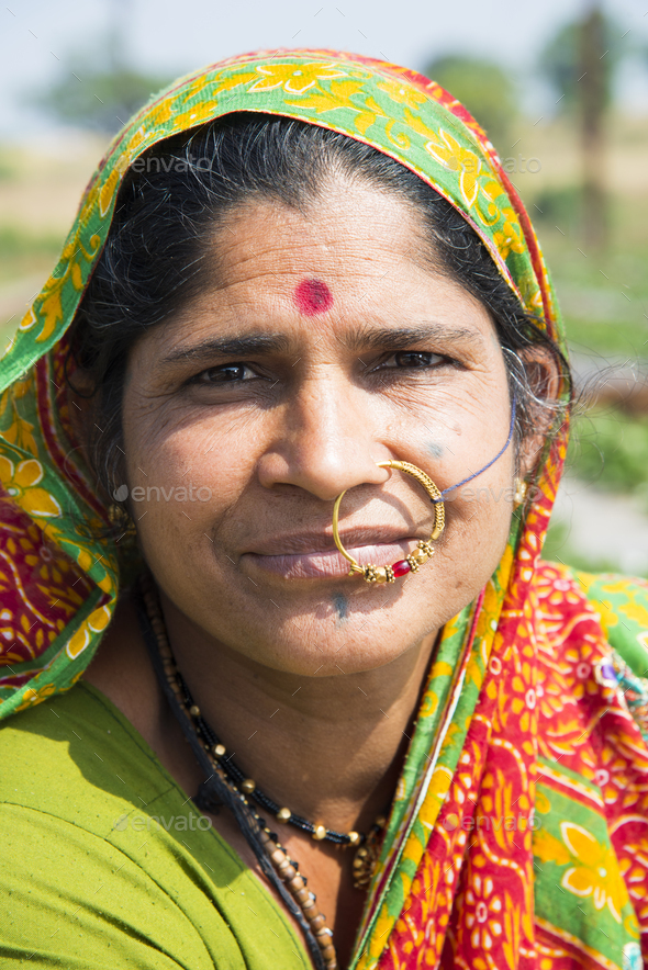 Portrait of rural women in traditional clothes. Stock Photo by crshelare