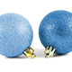 Blue christmas baubles on white background - PhotoDune Item for Sale