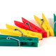Five colorful plastic clothespins - PhotoDune Item for Sale