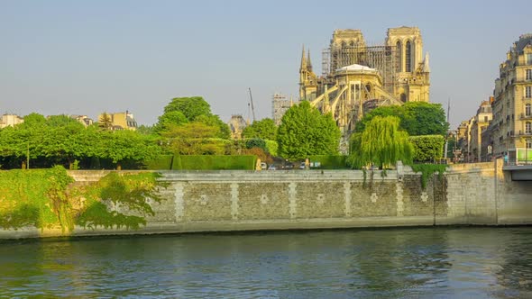 Seine River and the Repair of Notre Dame
