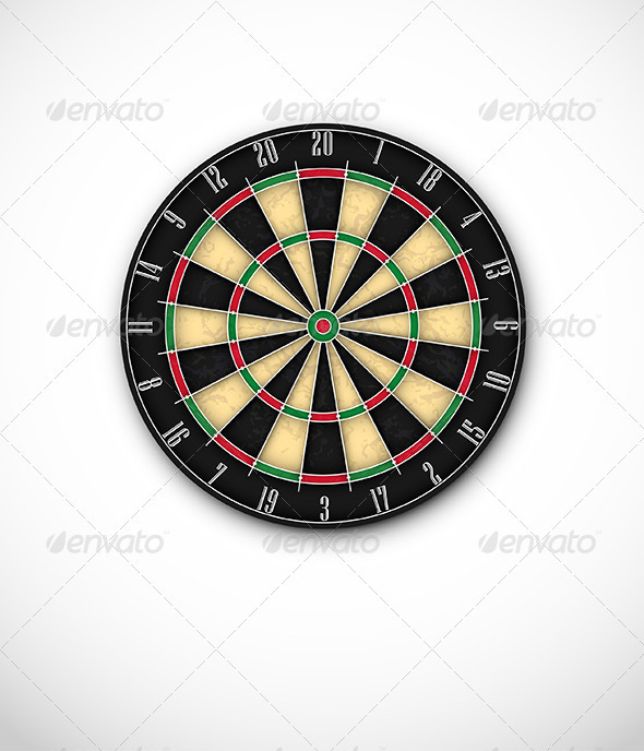 Professional Dartboard for Steel Tip Darts - Sports/Activity Conceptual