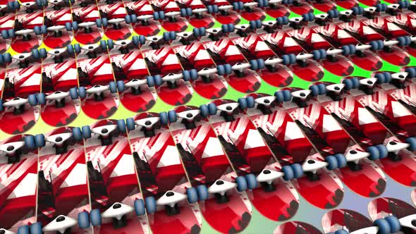3D Colorful Skateboard Background alt