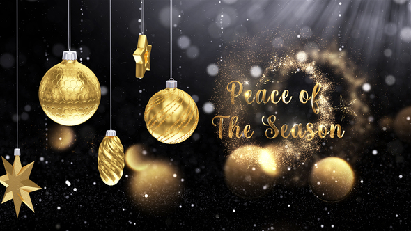 Christmas Greetings Titles template preview