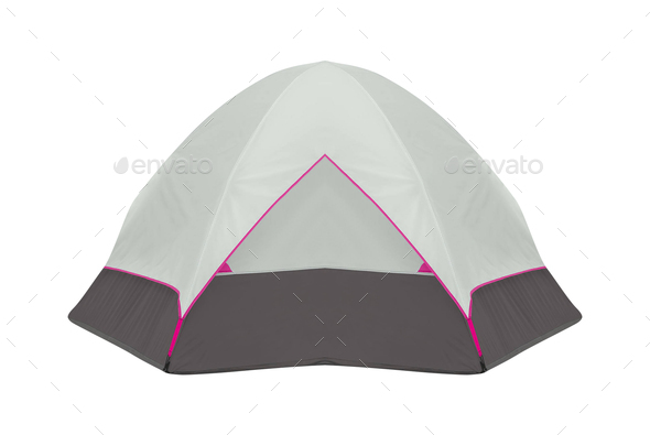 A Normal Tent isolated on white background - Stock Photo - Images