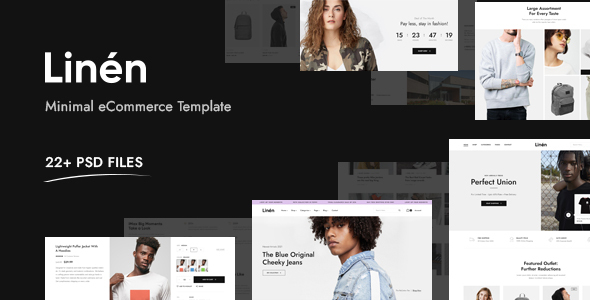 Linen - Minimalist eCommerce PSD Template