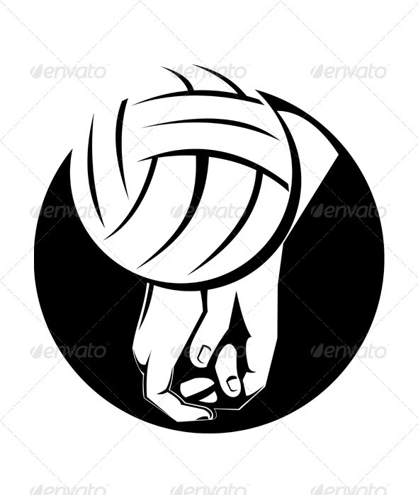 Volleyball Player Hitting Ball - Sports/Activity Conceptual