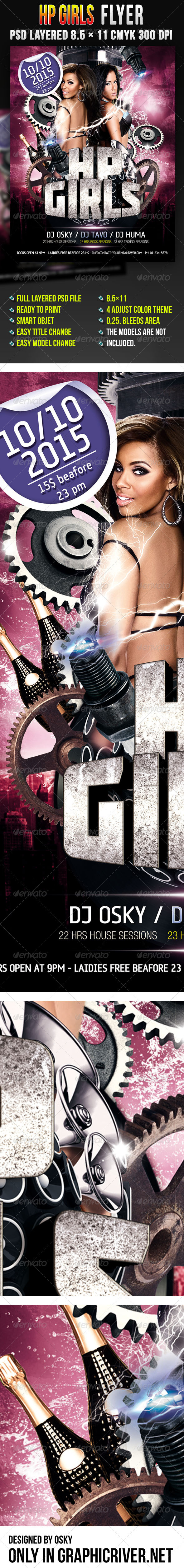 Hp Girls Flyer - Clubs & Parties Events
