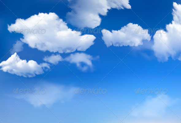 Sky background with clouds - Seasons Nature