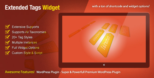 Extended Tags Widget - CodeCanyon 464929