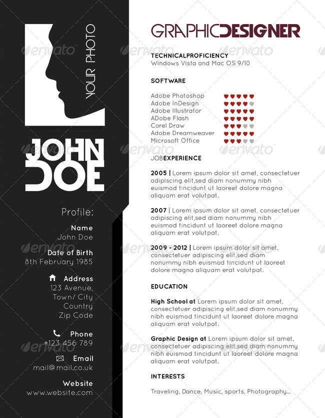 cv design template