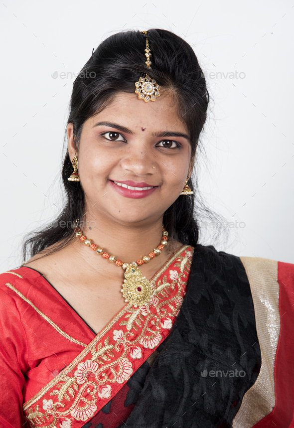 Portrait of beautiful indian girl Stock Photo by crshelare | PhotoDune