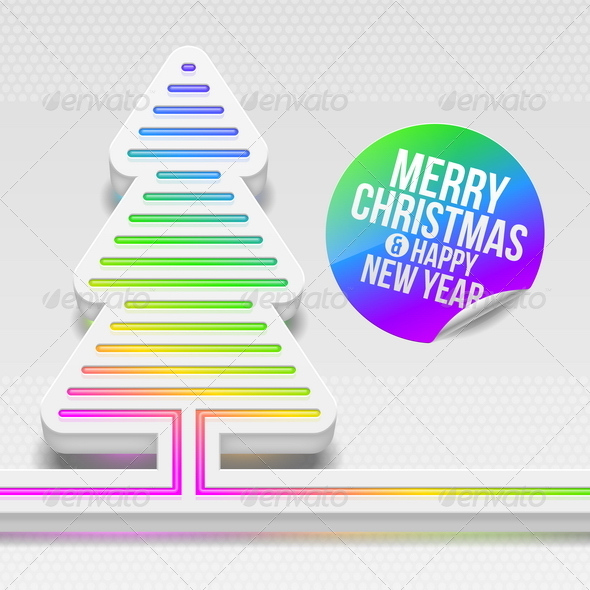 Christmas Tree With Multicolor Decor - Christmas Seasons/Holidays