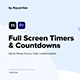 Full Screen Timers &amp; Countdowns l MOGRT for Premiere Pro - VideoHive Item for Sale