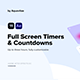 Full Screen Timers &amp; Countdowns - VideoHive Item for Sale