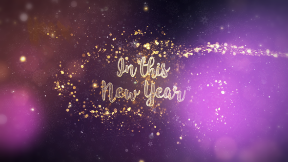 Happy New Year Wishes Video Displays template preview